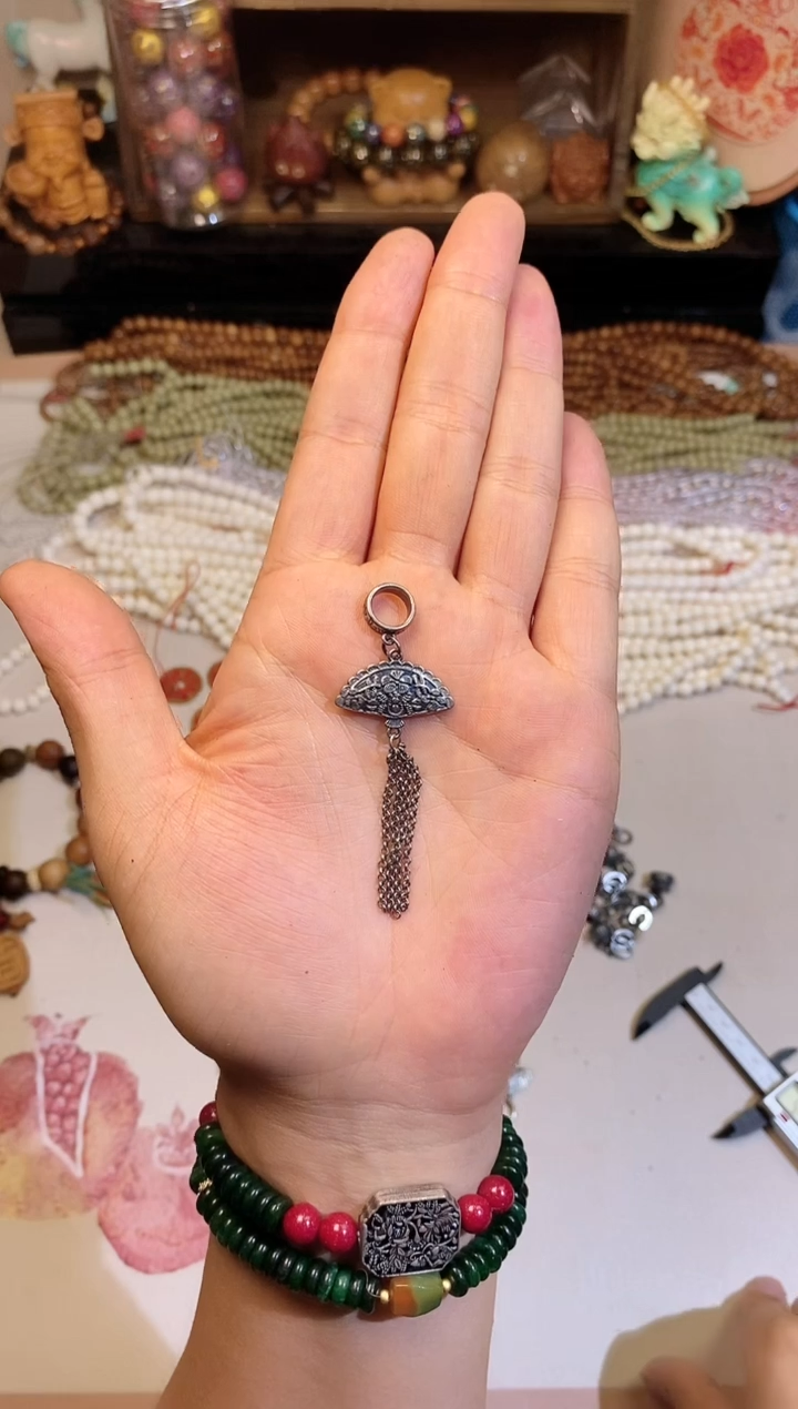 非洲檀香手串/手链三七银扇子发1