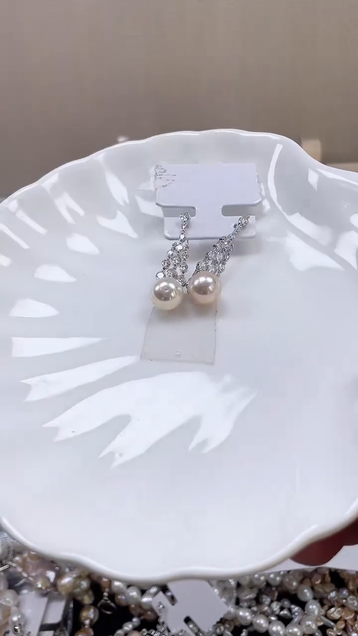 未镶嵌耳饰淡水珍珠【纯恬饰品】