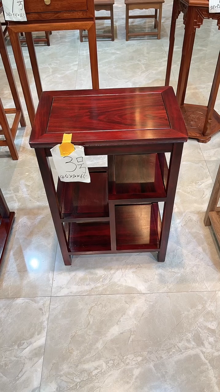 黑酸枝木类成套家具置物架45*30*65