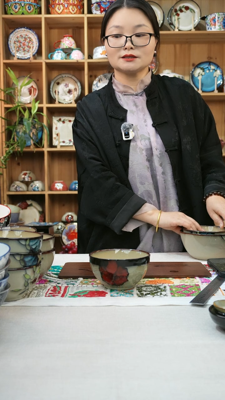 瓷片小可陶瓷高温2只米饭碗