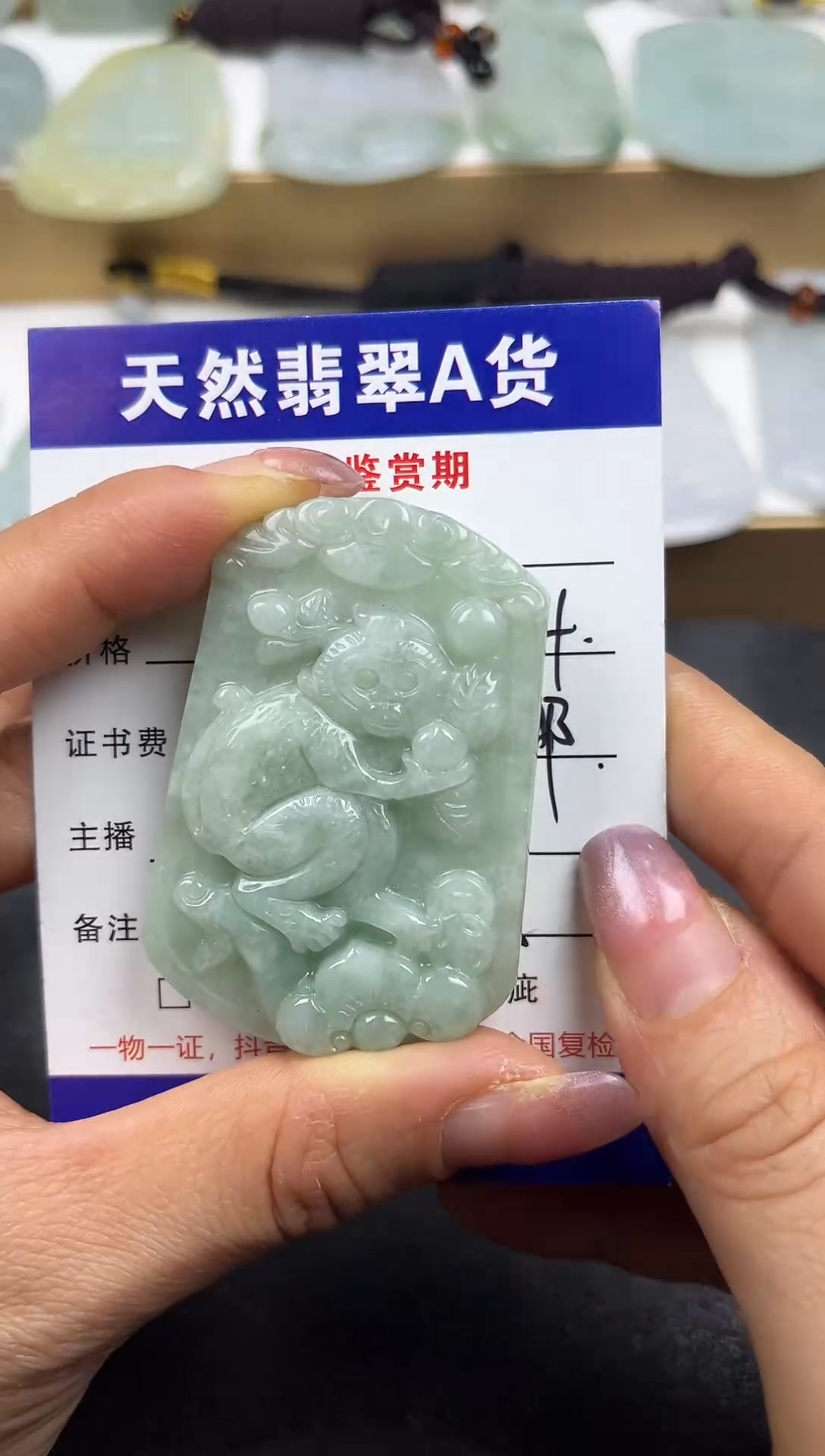 颈饰未镶嵌翡翠             