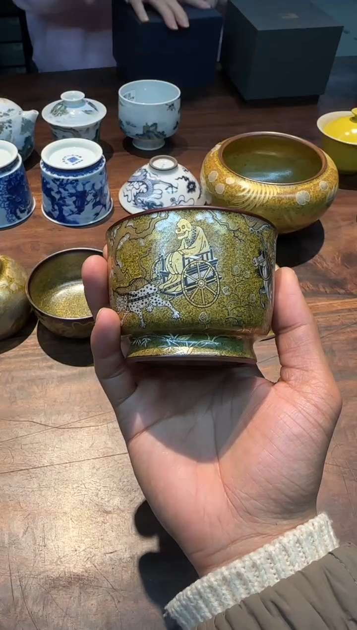 【闪购商品】艺林堂誌陈爱明联名茶叶沫鬼谷子下山容天杯