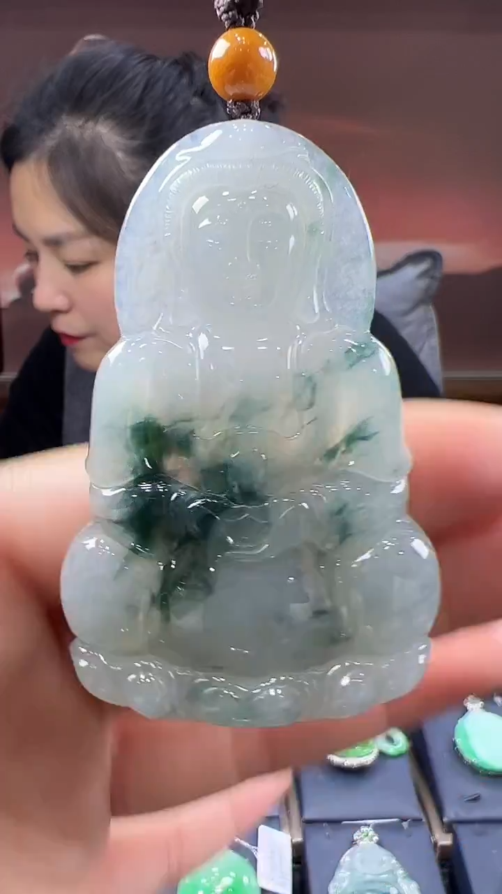 未镶嵌挂件翡翠观音