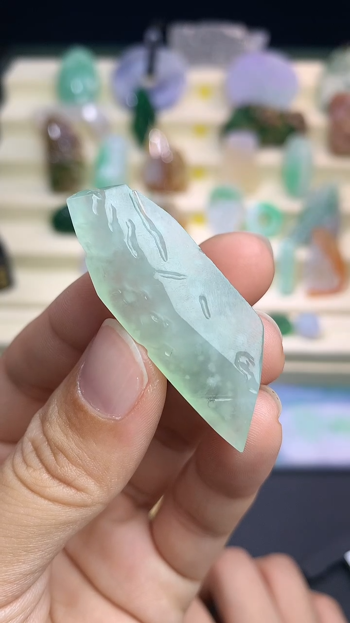 【闪购商品】定制翡翠未镶嵌老晴水意境雪花棉           