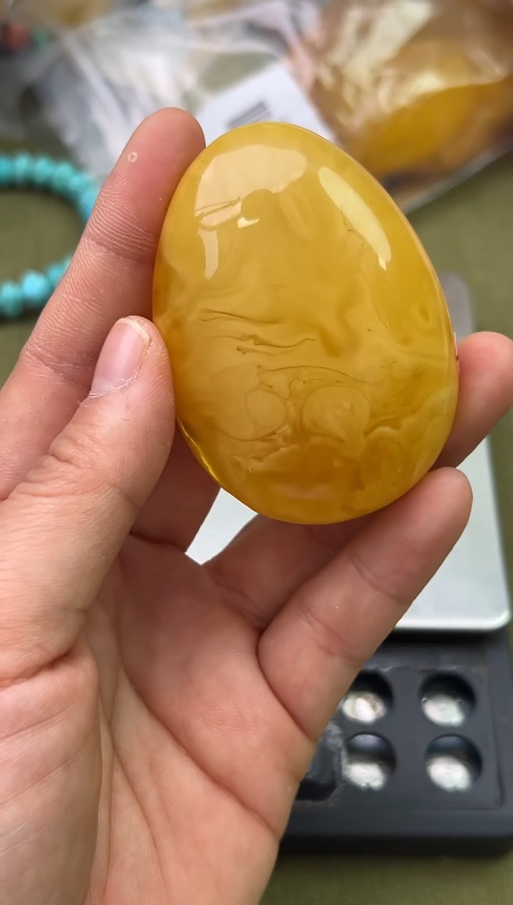 裸石琥珀未镶嵌琥珀蜜蜡吊坠