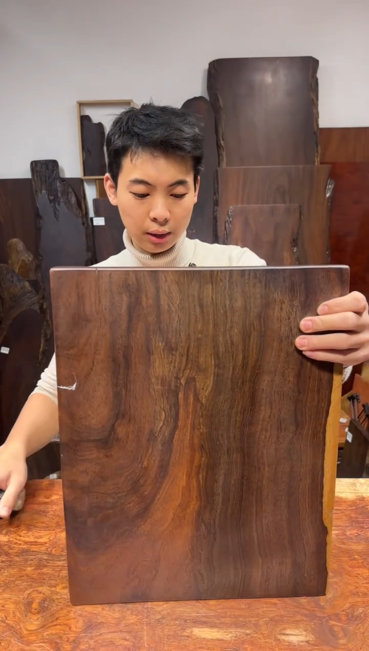 风车木（黑檀木）尺寸45*35*2.3编号966