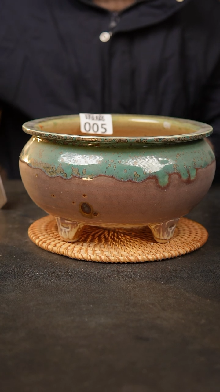 【闪购商品】瓷片005泥泥手工花盆