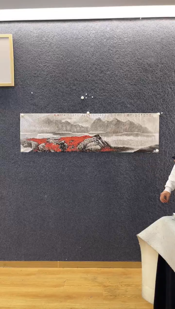 国画5190刘庆Y清溪流过42*148