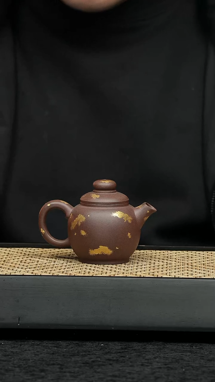 茶壶紫砂五堂 狂飙定海神珠-洒金