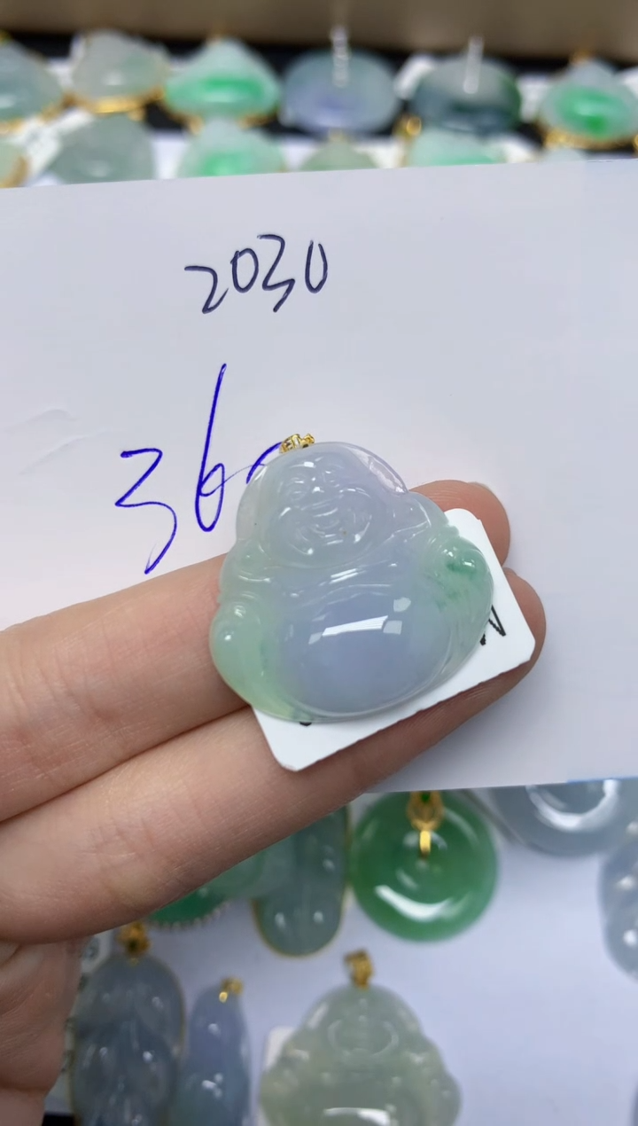 【闪购商品】翡翠颈饰18K金镶嵌天然翡翠A货