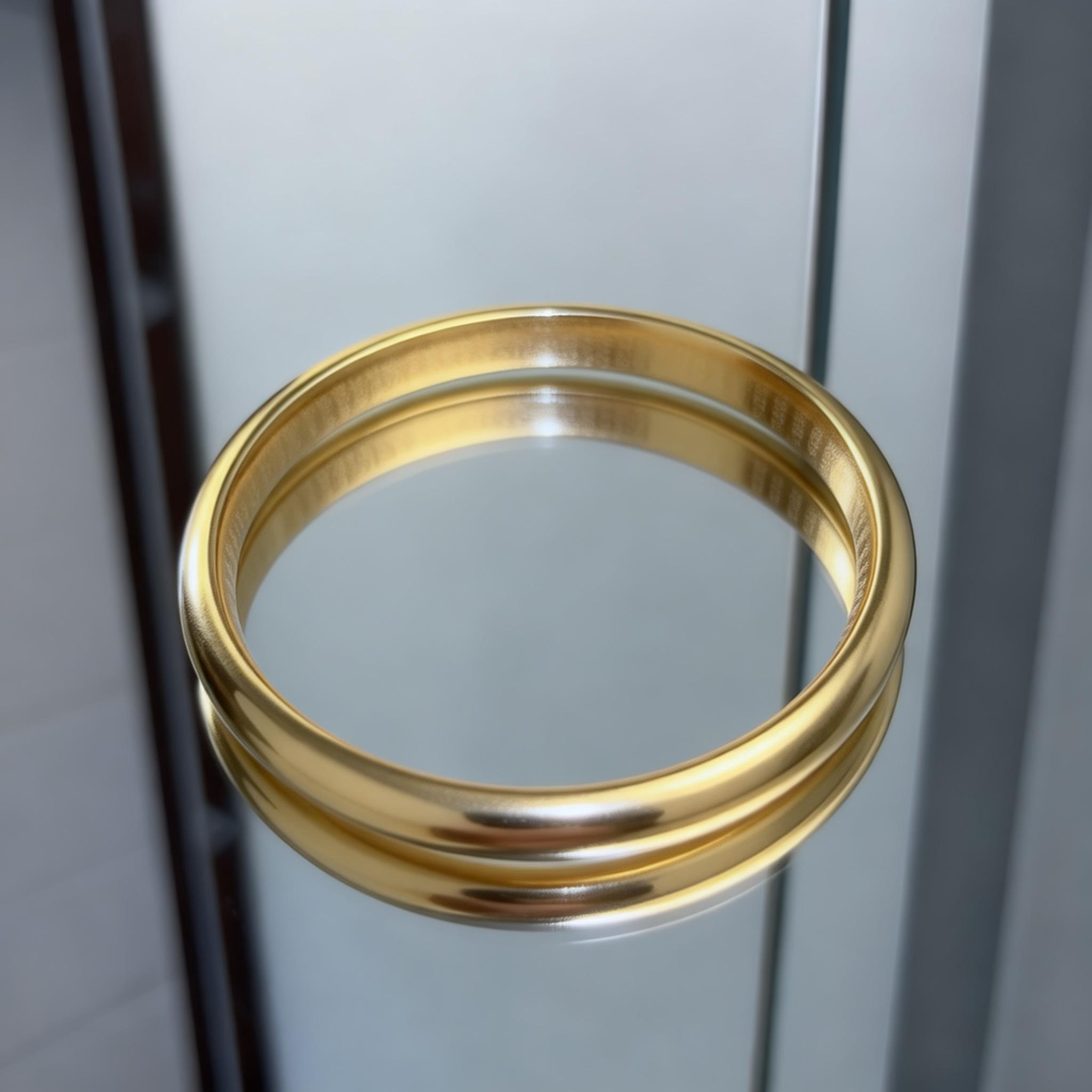 铜合金手镯 泥鳅背心经光面手镯A1096