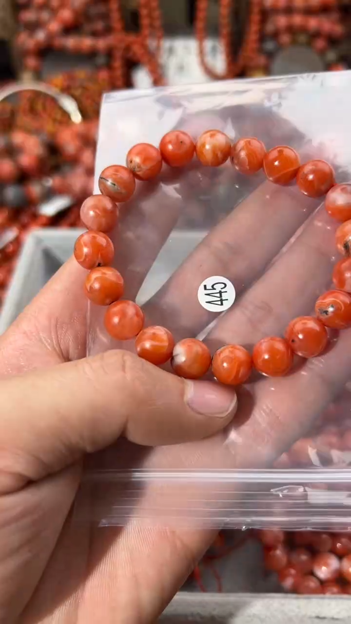 南红玛瑙未镶嵌手串10