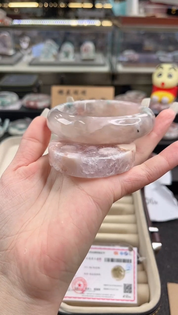 未镶嵌手镯石英质玉60圈口 （赠品镯心）3887266