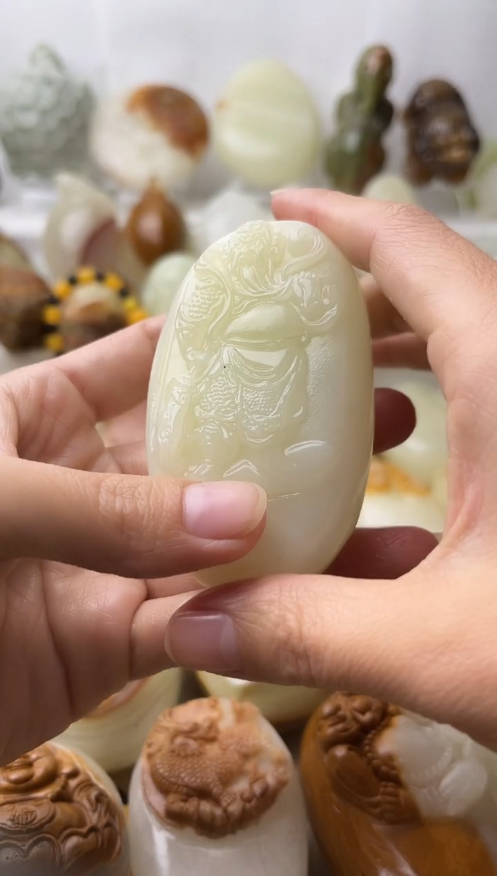 石材古青石棉纹正常不退换关公