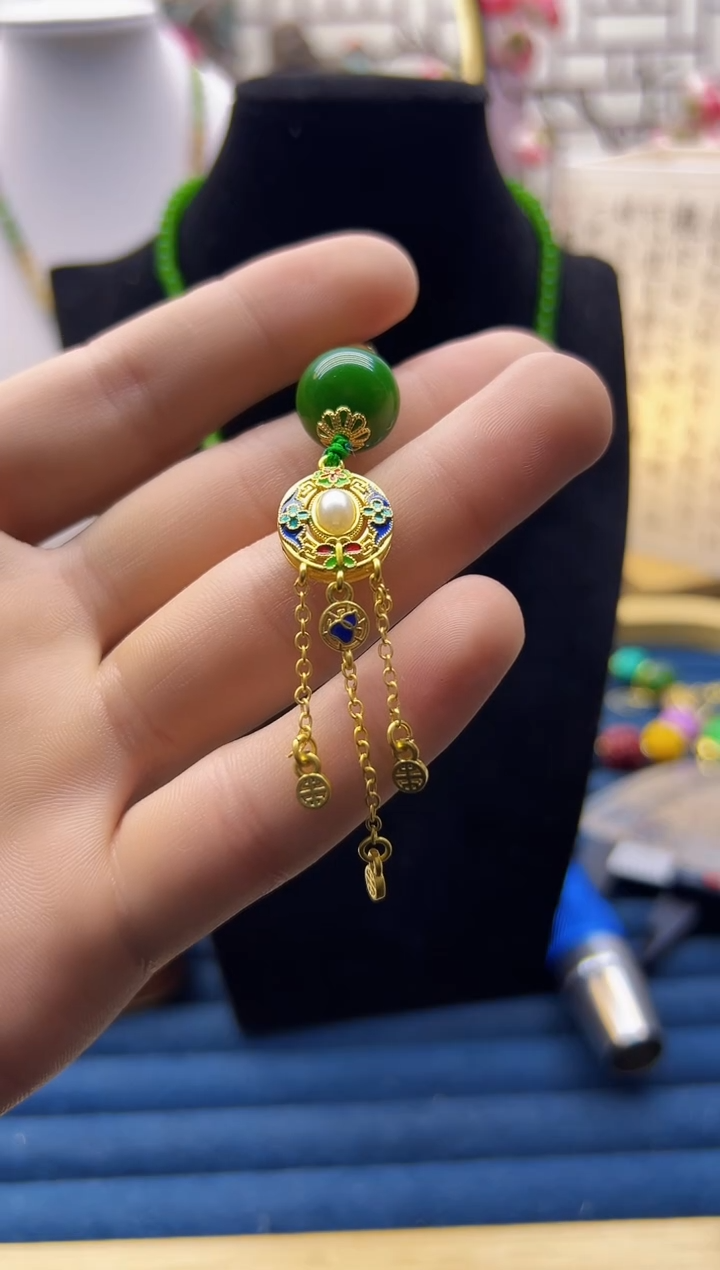 【闪购商品】和田玉颈饰14K金镶嵌X236