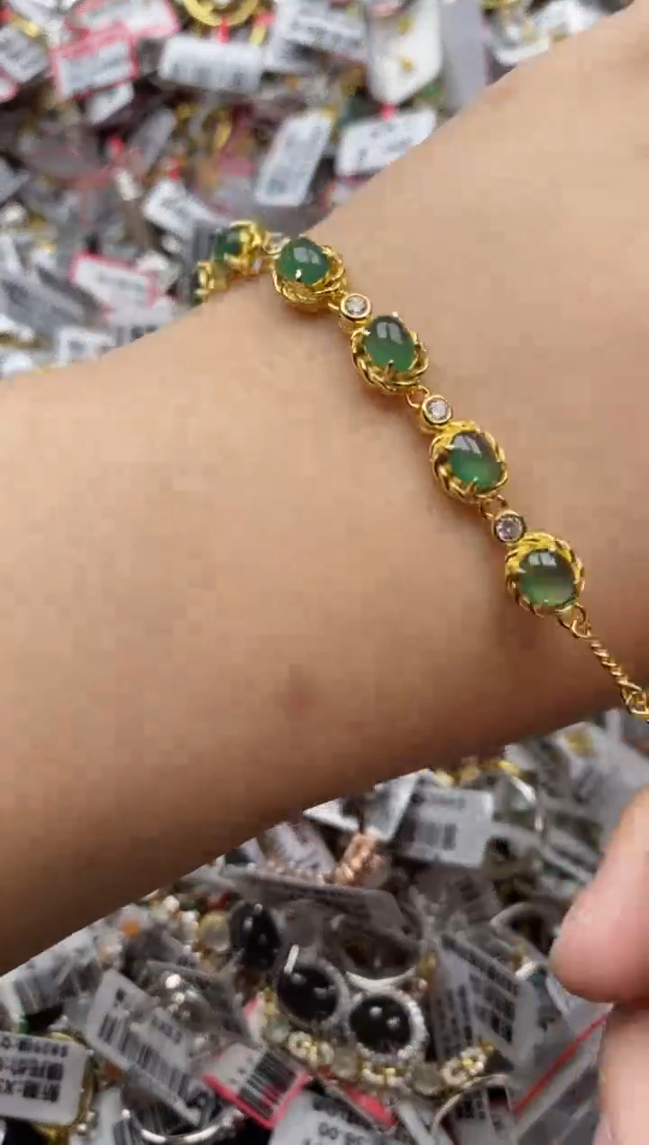 【闪购商品】翡翠戒指银S925镶嵌33333---9