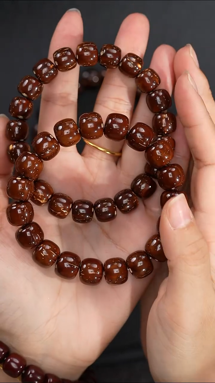 手串紫金鼠11-13mm红皮