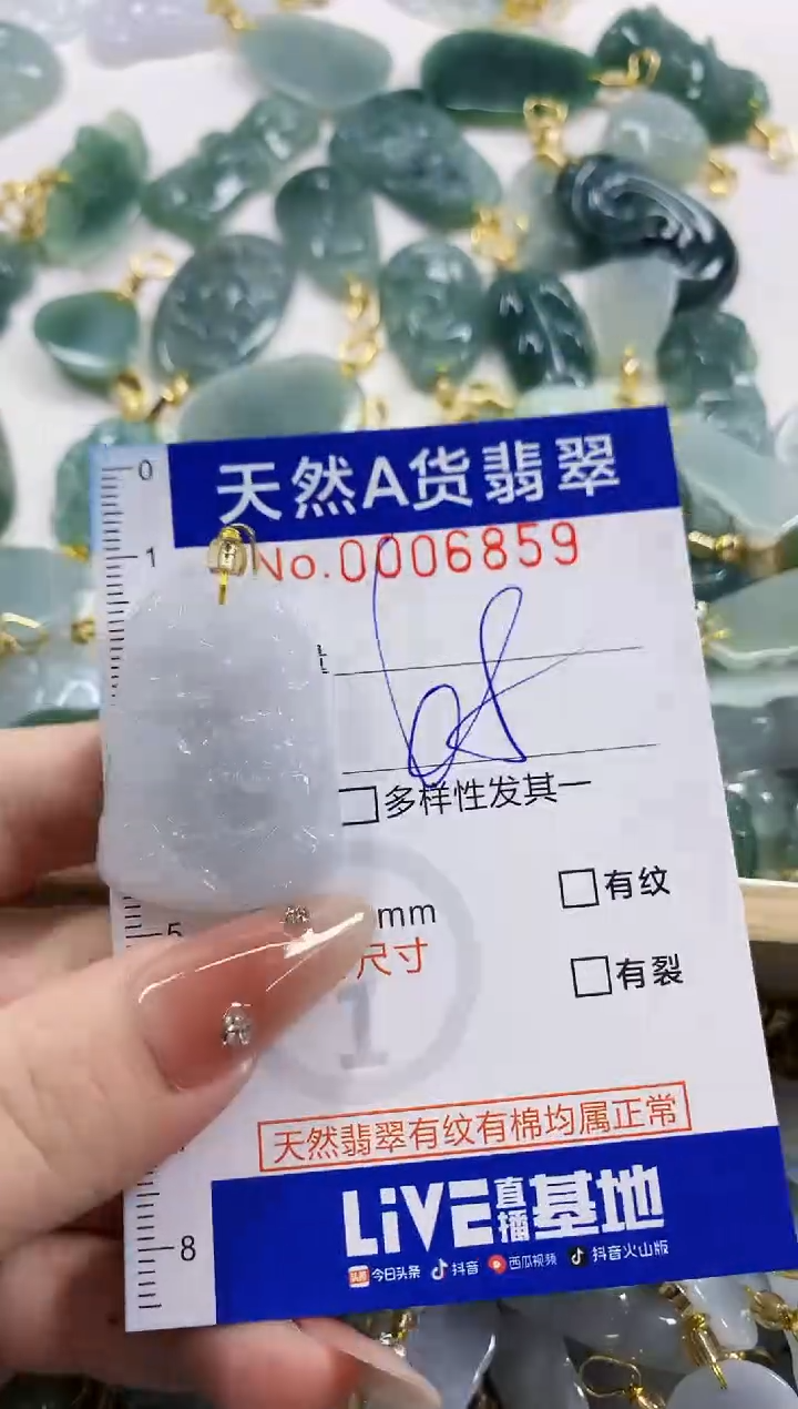 颈饰未镶嵌翡翠ƪ****)天然A货翡翠