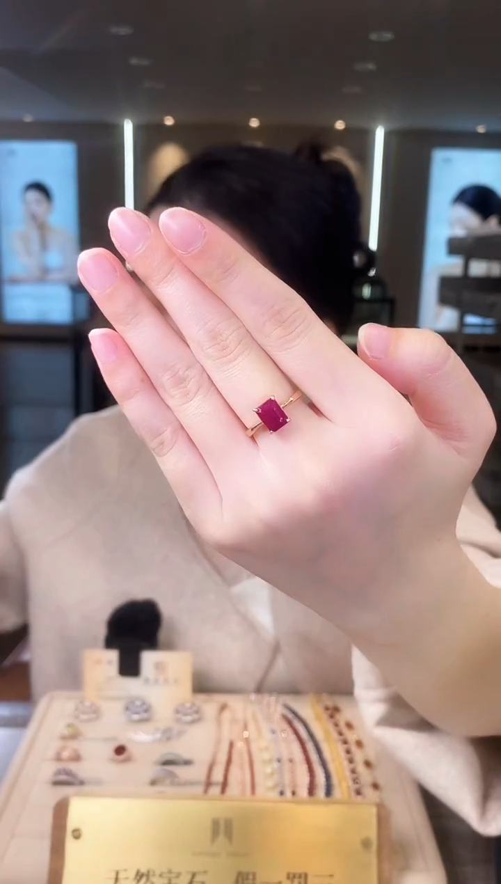 【闪购商品】红宝石戒指银S925镶嵌09