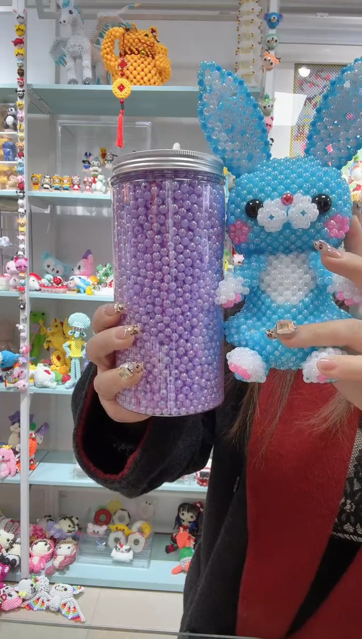 亚克力2537卡6马贝彩幸运兔材料包1套浅紫色