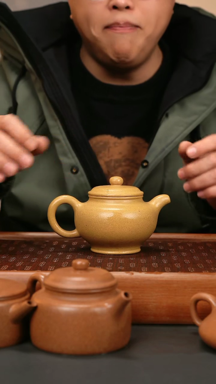 【闪购商品】紫砂茶壶sy 黄金段 手磨粗纱 掇只