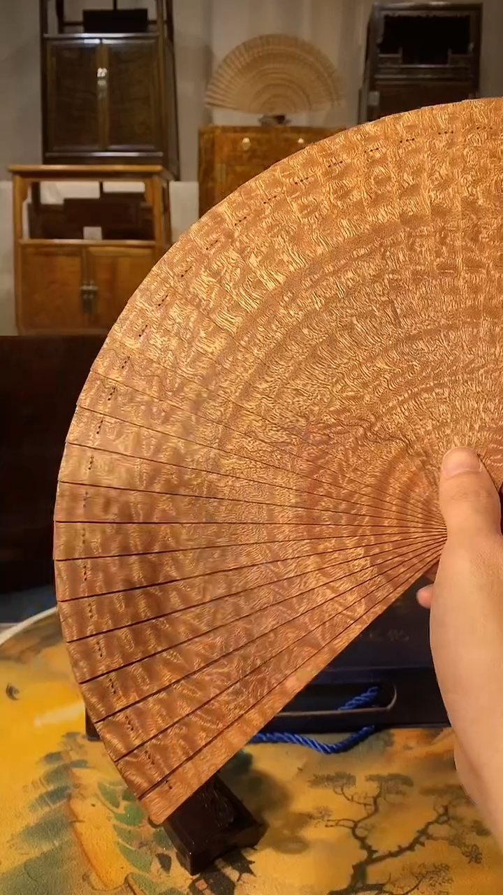 扇子 金丝楠小叶桢楠苏扇13