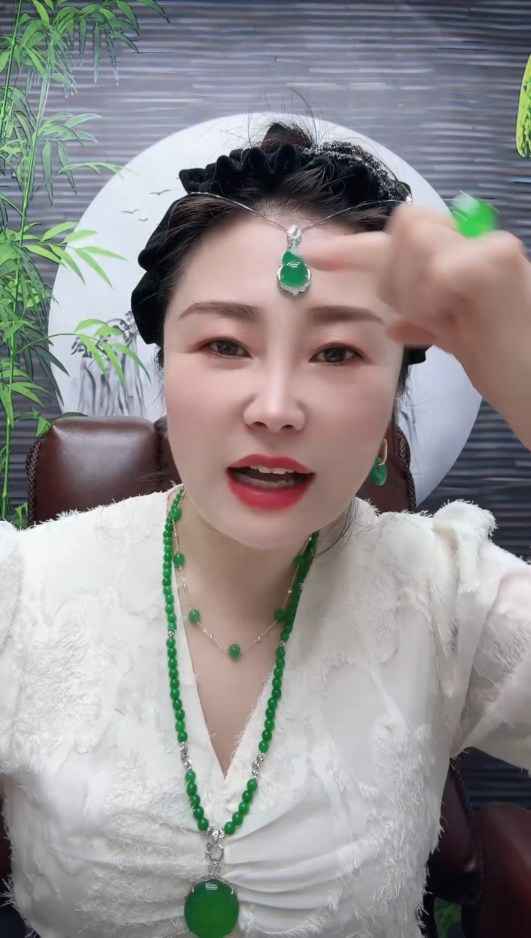 高货豪镶葫芦吊坠（银）