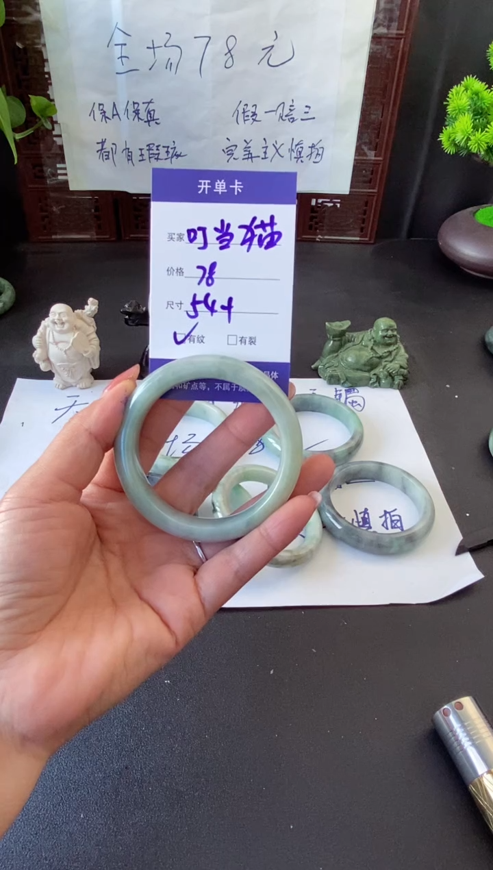 未镶嵌手镯翡翠叮*猫翡翠手镯#11