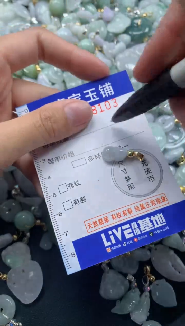 颈饰未镶嵌翡翠8103