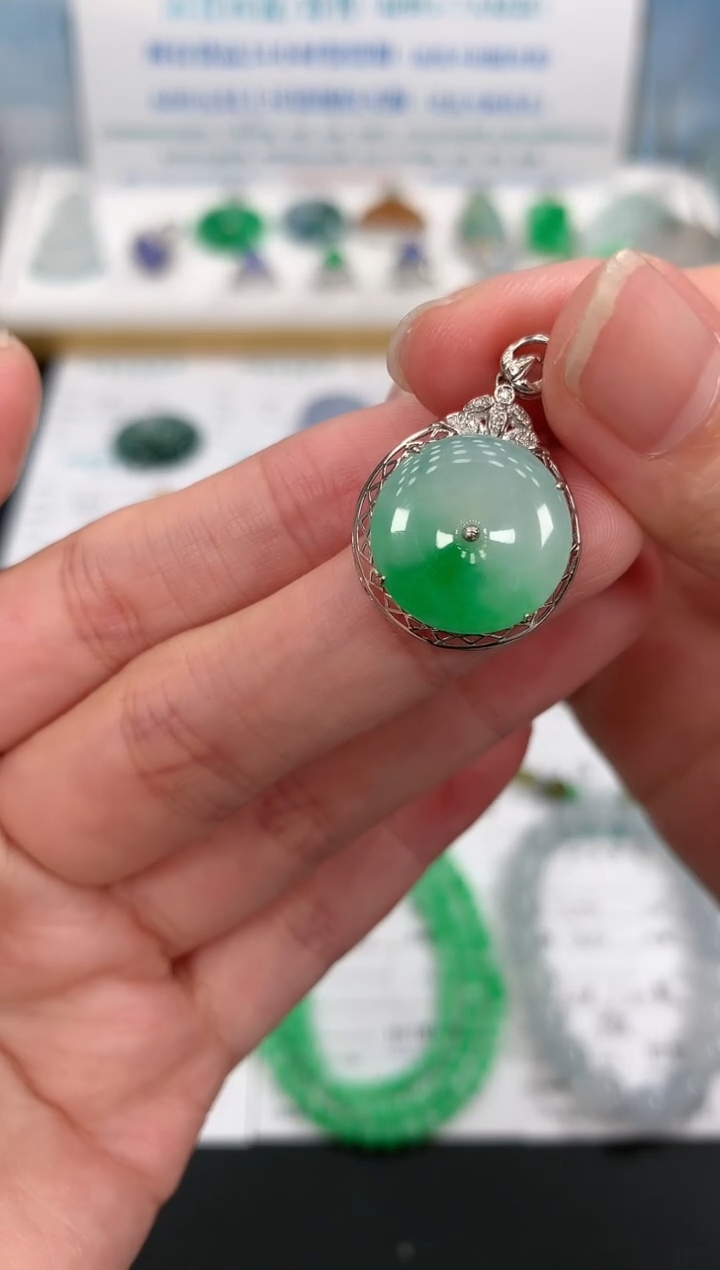 定制翡翠18K金镶嵌模式推广期48小时鉴赏期