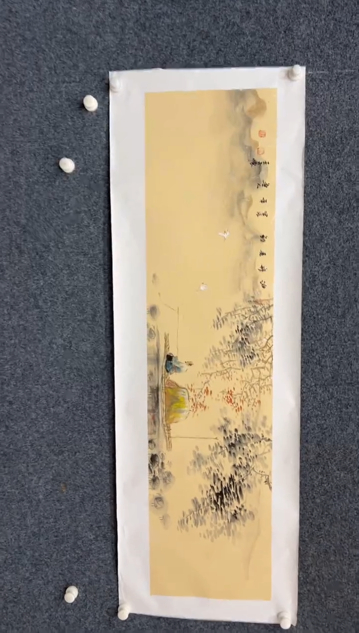 【闪购商品】国画2.8-王夫怀-三尺山水-018