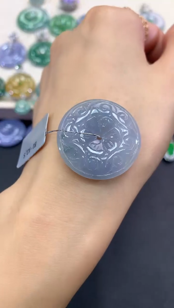 【闪购商品】翡翠吊坠(不含链)未镶嵌a2多样性一件发货紫货有色差