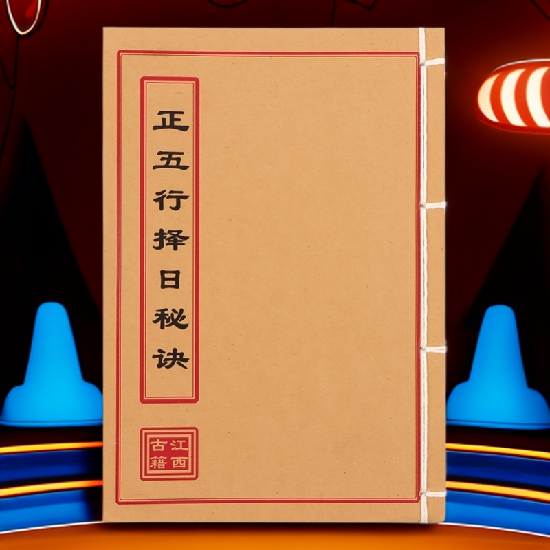 正五行择日秘诀  民间收藏 道林纸纯手工穿线古籍书
