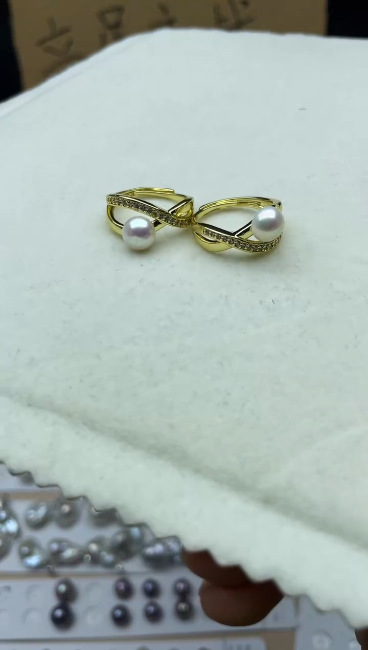 【闪购商品】戒指未镶嵌淡水珍珠戒指