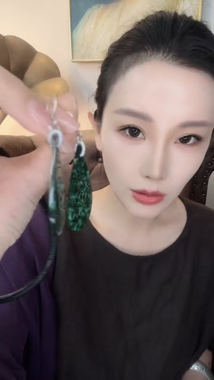 颈饰未镶嵌翡翠莲***4翡翠E480