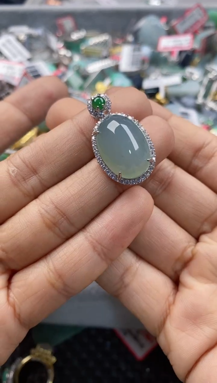 银S925镶嵌戒指翡翠11-11-11       3