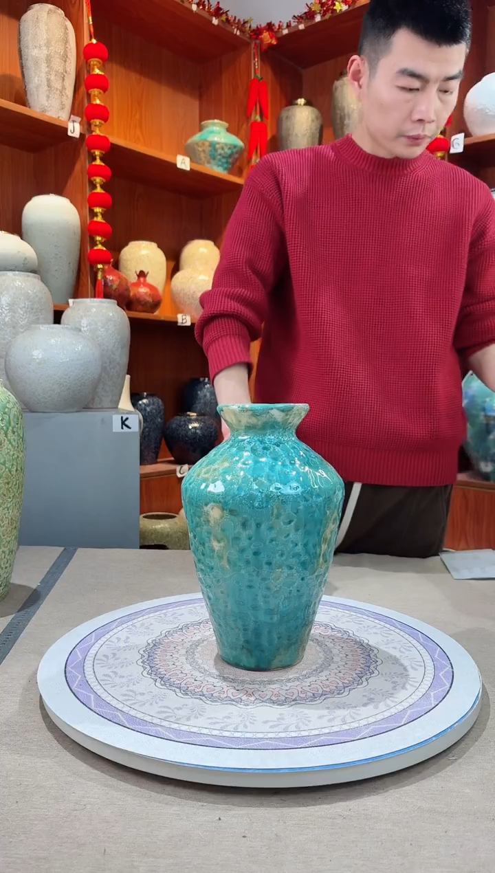 【闪购商品】瓶精品陶瓷花瓶 无花 新品彩陶 大号