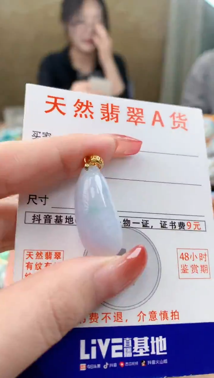 颈饰未镶嵌翡翠天然A货翡翠挂件