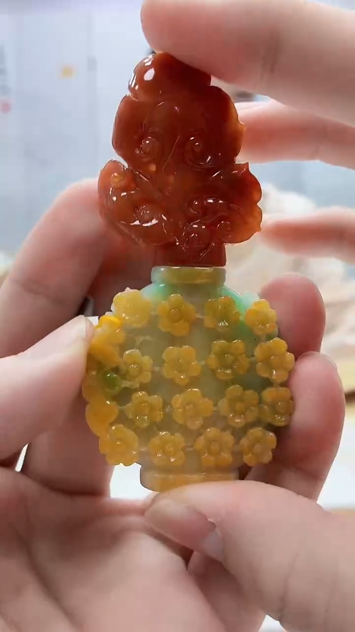 未镶嵌定制翡翠4812bb-毛货挂件106