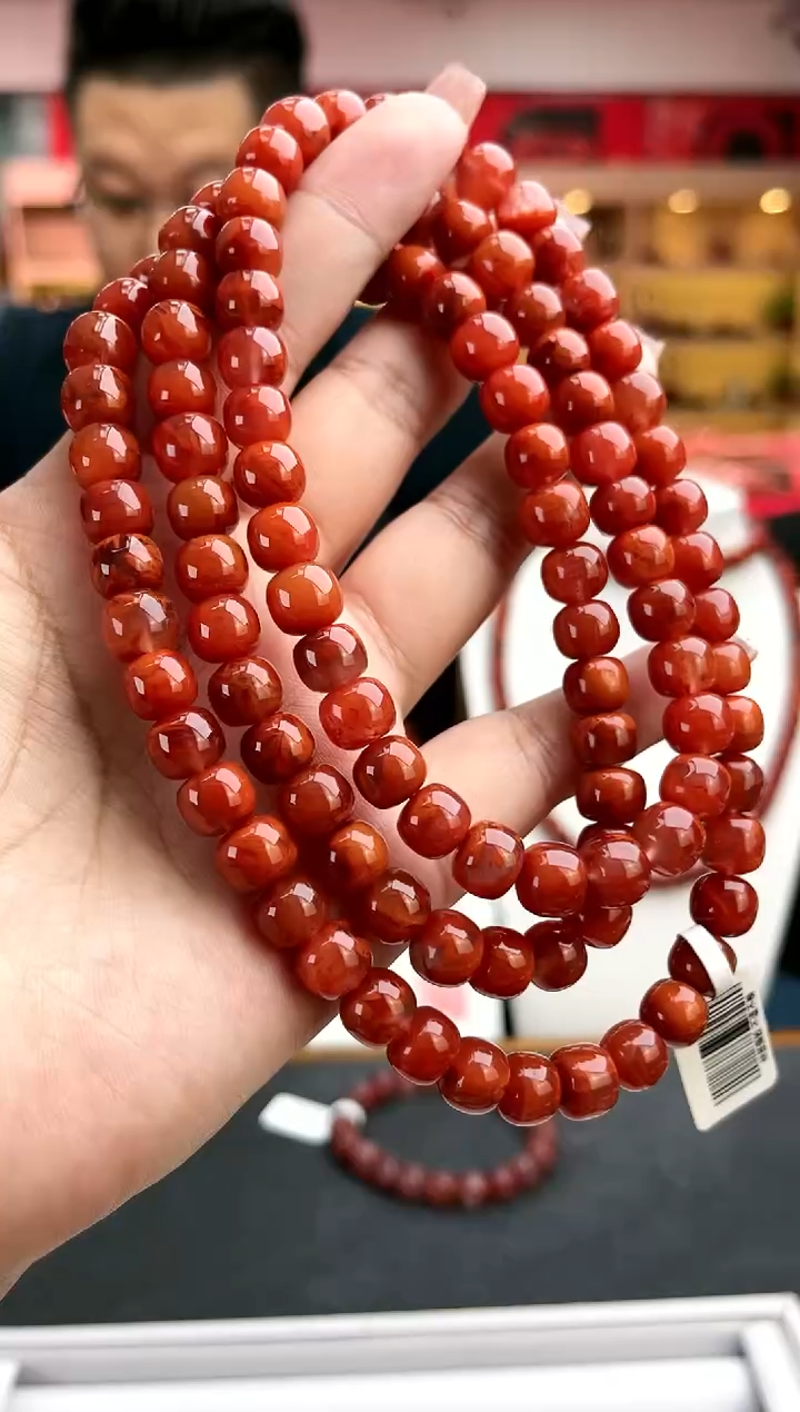 【闪购商品】南红玛瑙卡9南红瓦西火焰老型长链未镶嵌一件15