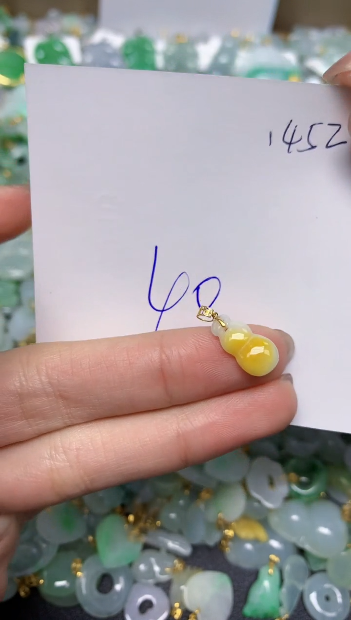 【闪购商品】翡翠颈饰18K金镶嵌 天然翡翠A货