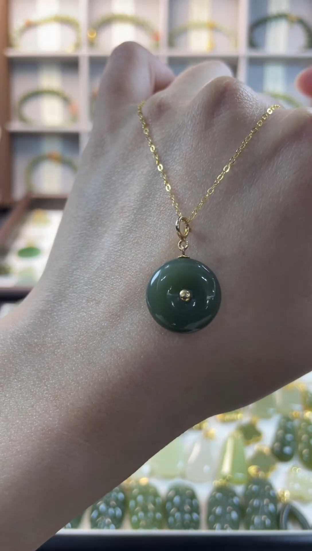 吊坠(不含链)银S925镶嵌和田玉1