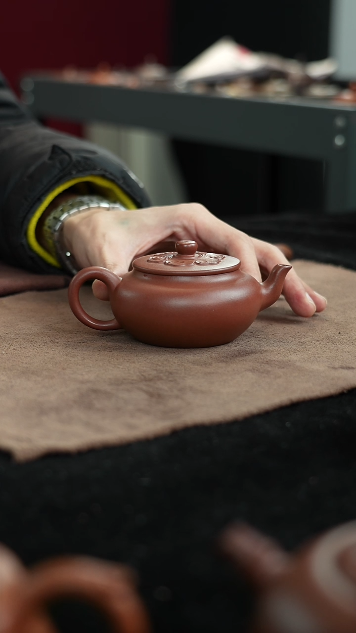 茶壶清水泥知**乐翁素红全手平盖