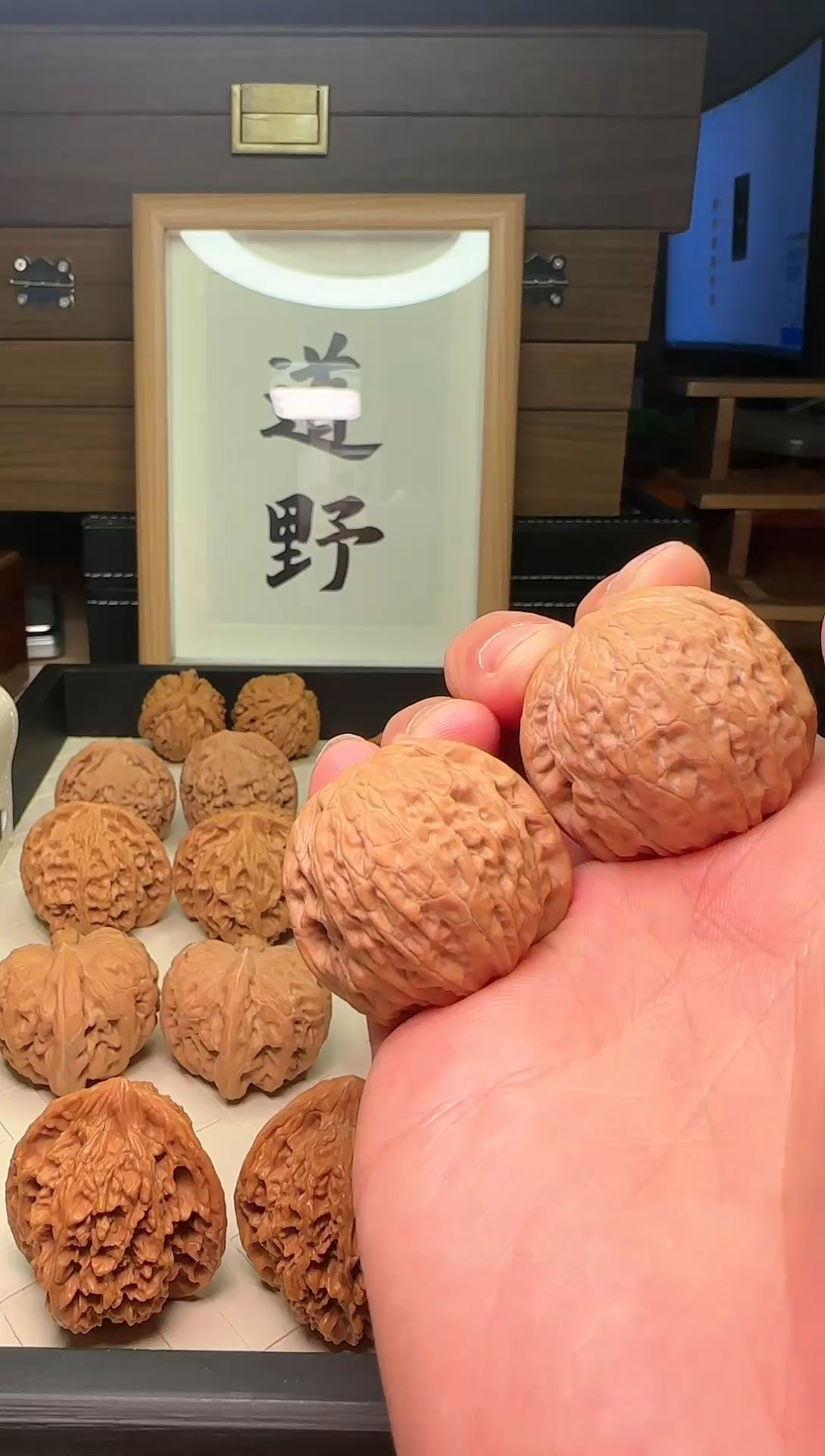 【闪购商品】文玩核桃把件36铁锤全品