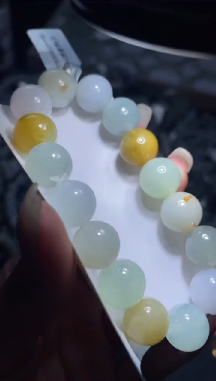 【闪购商品】定制翡翠未镶嵌天然缅甸A货翡翠手串69