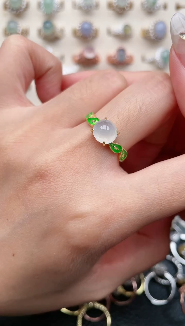 【闪购商品】翡翠戒指银S925镶嵌1111