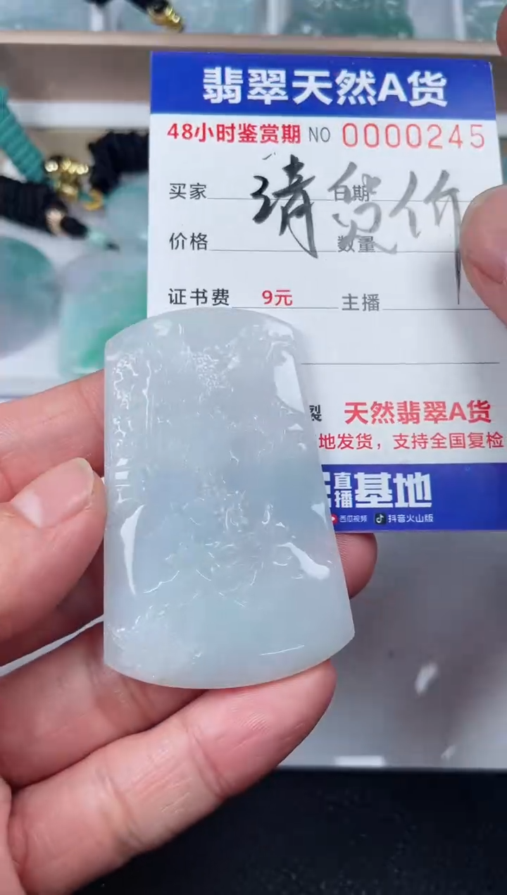 【闪购商品】翡翠颈饰未镶嵌山水