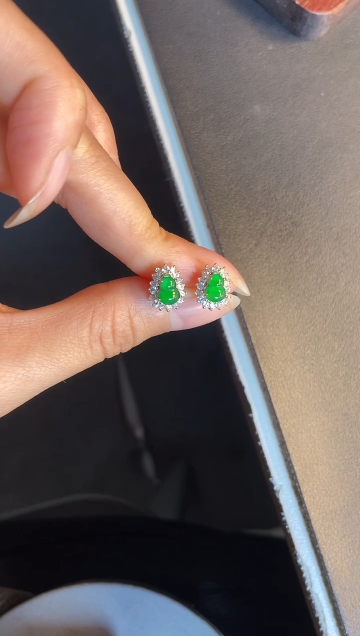 吊坠(不含链)银S925镶嵌翡翠1