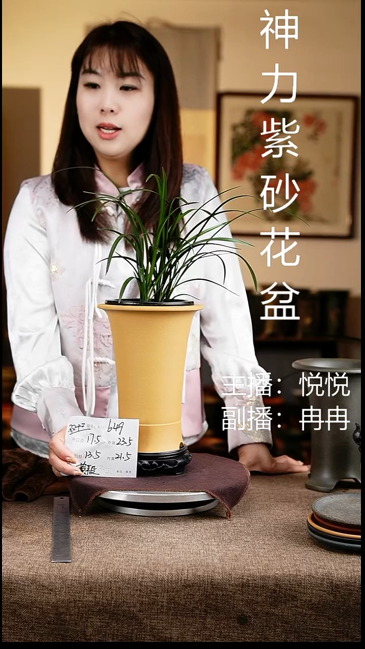 紫砂花盆花卉工艺649+s