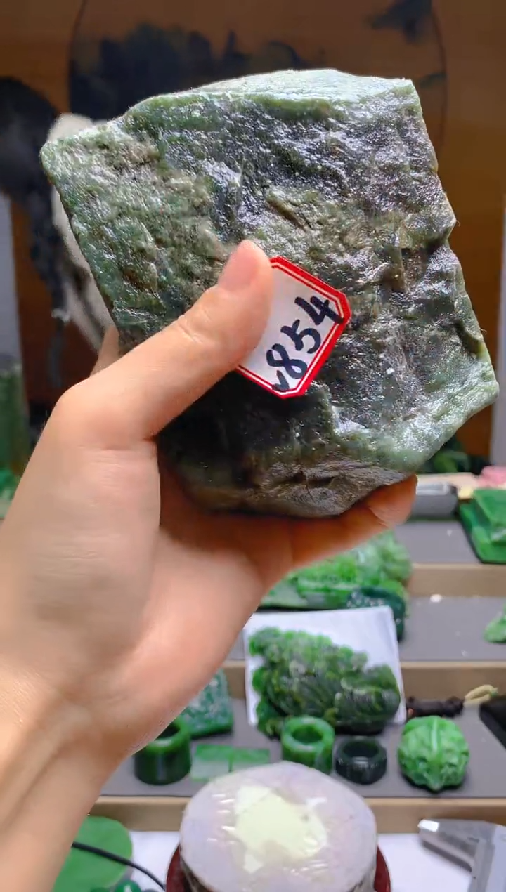 【闪购商品】和田玉（碧玉）珠宝半成品未镶嵌1